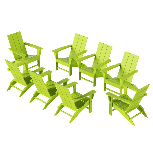 Highland Dunes Emiliah Plastic/Resin Folding Adirondack Chair Wayfair